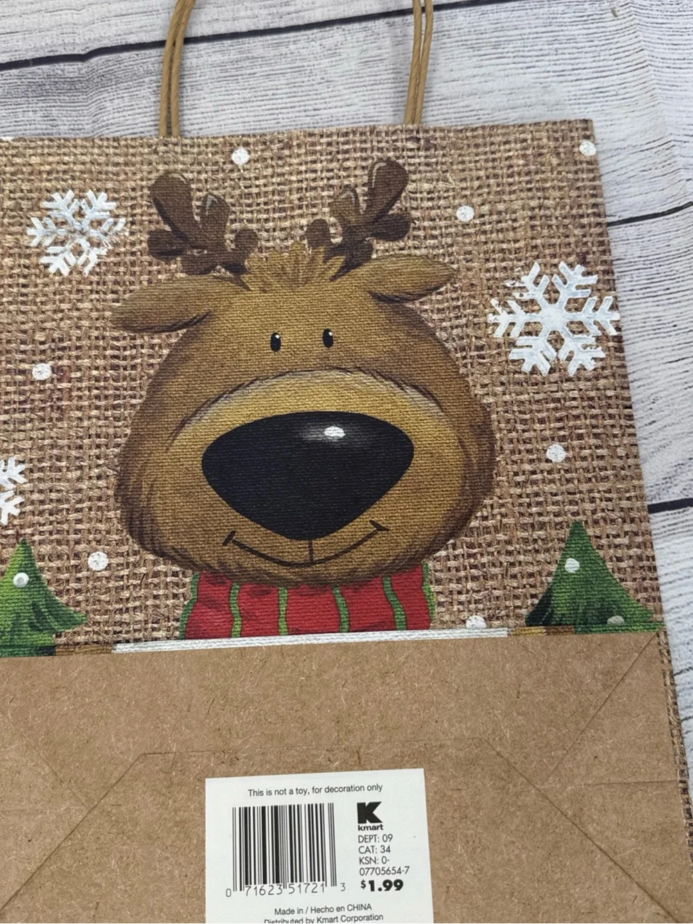 Christmas Gift Tags & Gift Bag Bundle 5 Pieces